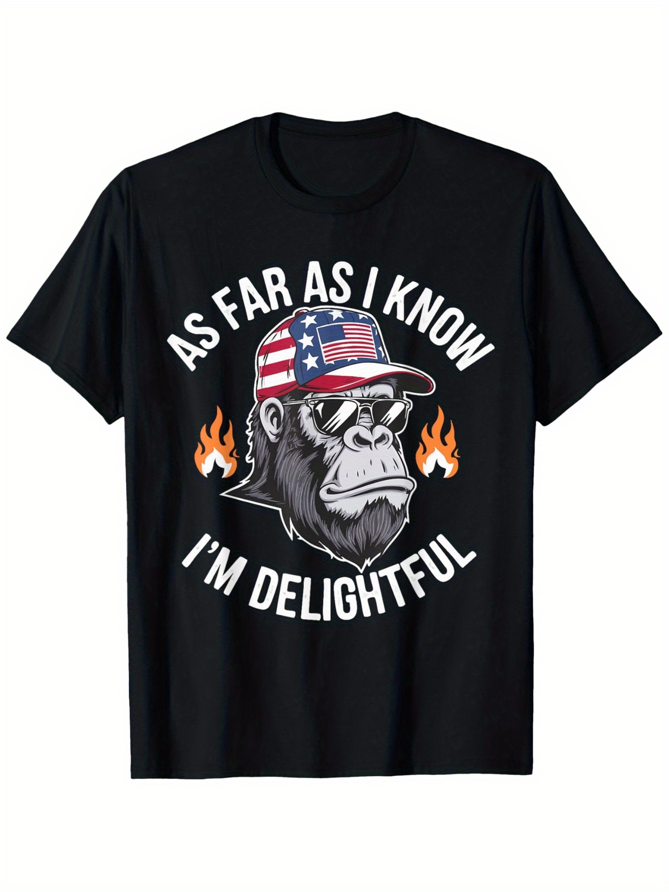 Street Fashion Quotes - 私が知っている限り、私は猿の面白い言葉が入ったTシャツがとても気に入っています、ファッショナブルなコットントップ半袖、ストリートスタイルのショートTシャツです。