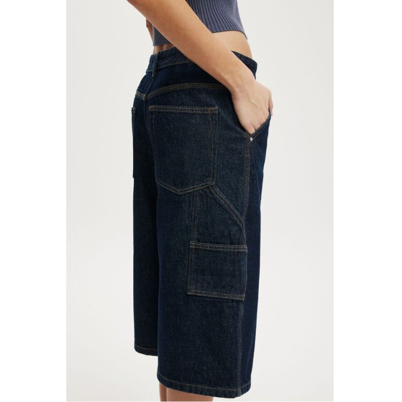 Street Fashion Jeans Women - プラスサイズ レディース ルーズ ワイドレッグジーンズ ミッドレングス ショートパンツ