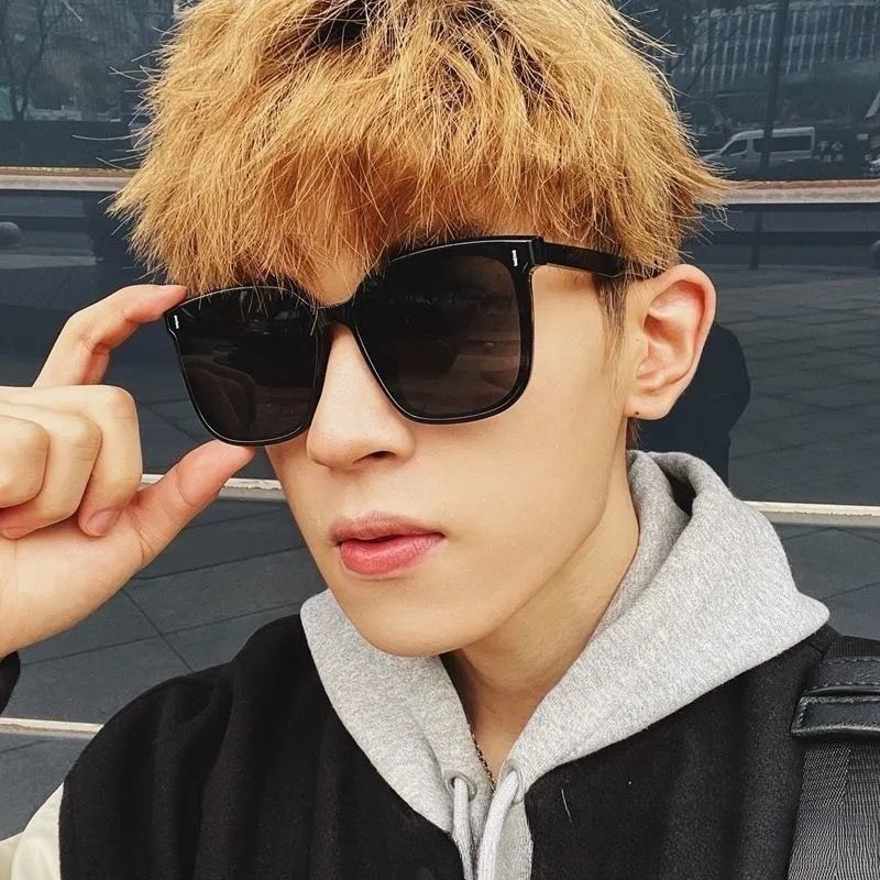ファッションスクエアパーソナリティサングラスインレトロブラッ - Street Fashion Glasses のレビューと価格