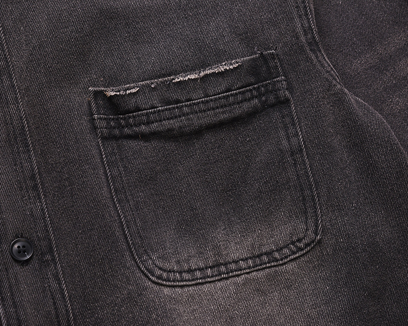 メンズハイストリートリップドジーンズジャケットファッションス - Street Fashion Denim のレビューと価格
