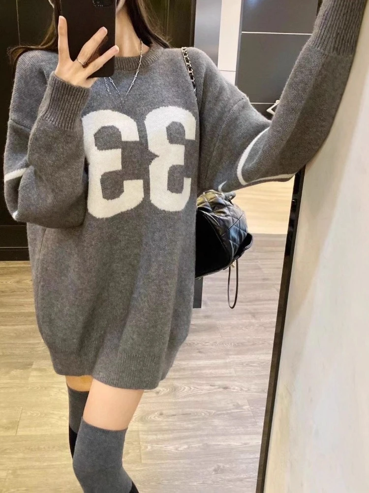 Y2K ヴィンテージニットセーター レディース 2025、グ - Fashion Streetwear のレビューと価格