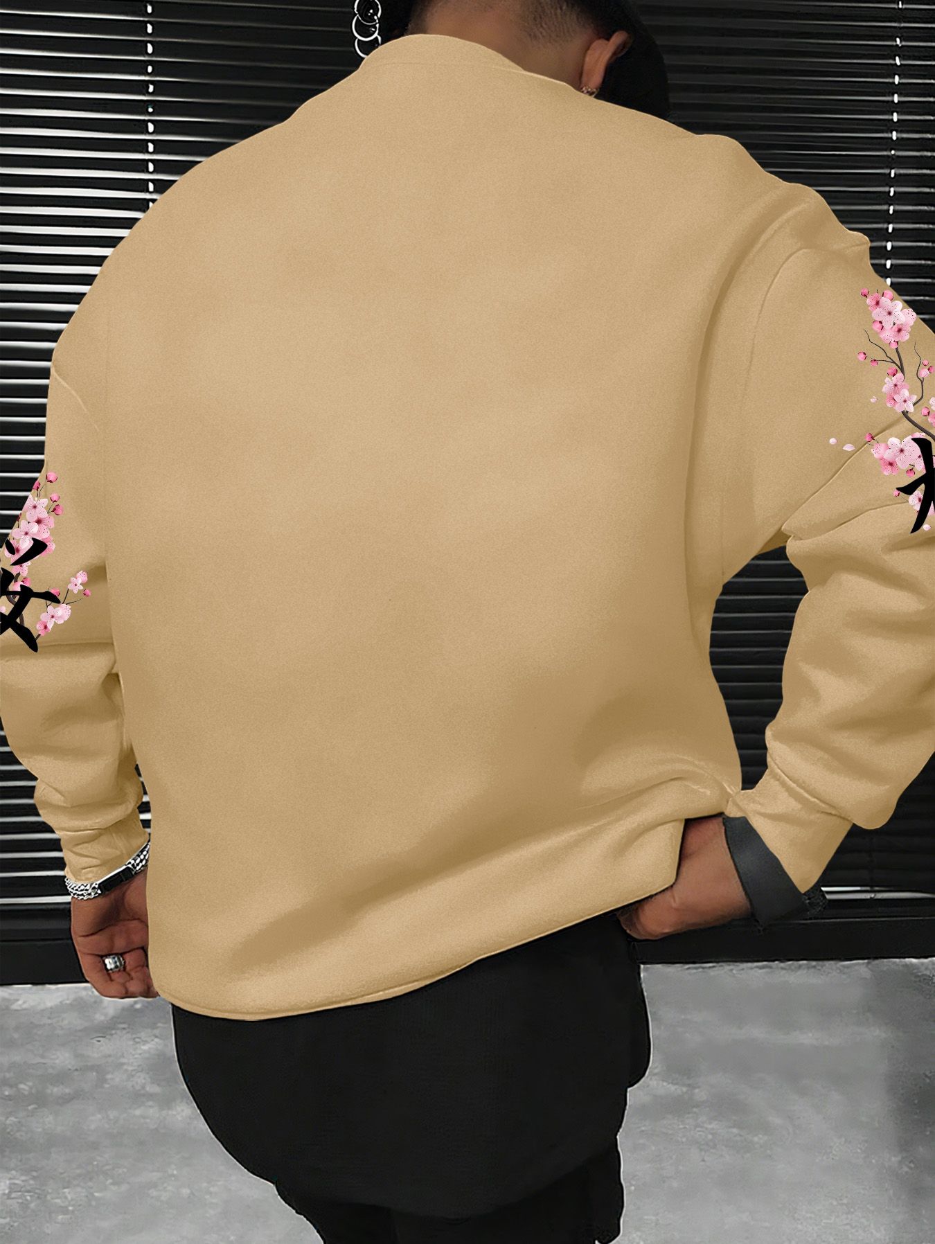 メンズ・レディース ファッションスウェットシャツ、東京桜柄レ - Street Fashion In Tokyo のレビューと価格