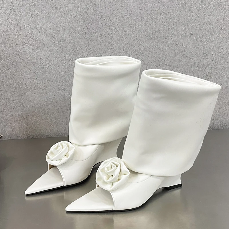 女性の靴ストリートスタイルデザイン花ピープポインテッドトゥ女 - Street Fashion Denim のレビューと価格