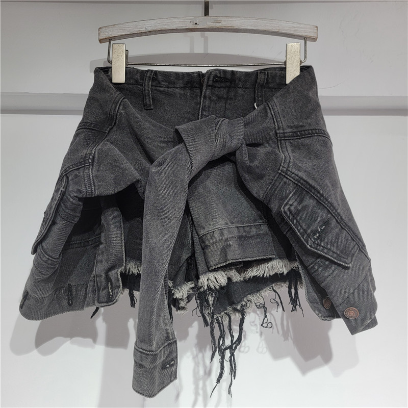 デニムショートパンツ レディース ジーンズ ヴィンテージ ウ - Street Fashion Denim のレビューと価格