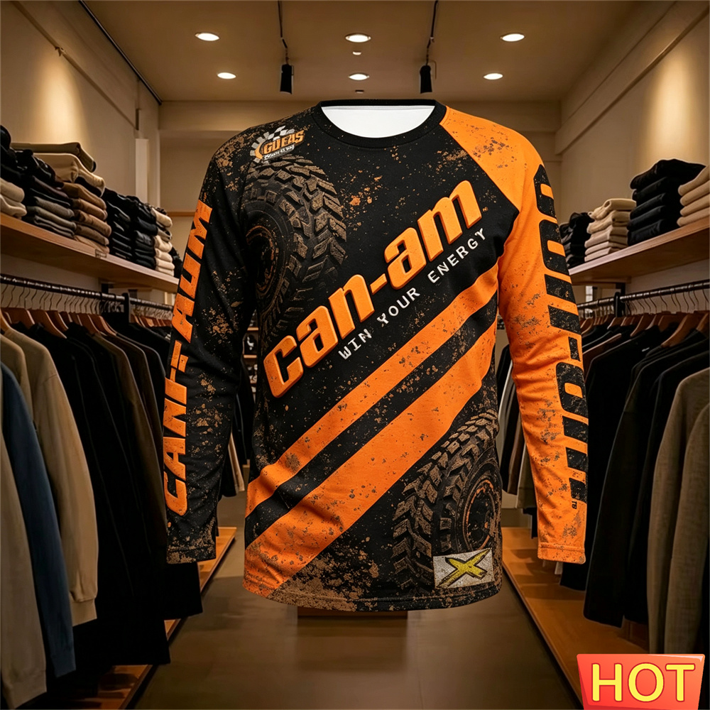 バイクレース用長袖ラウンドネックTシャツ、男女兼用、ファッシ - Fashion Streetwear のレビューと価格