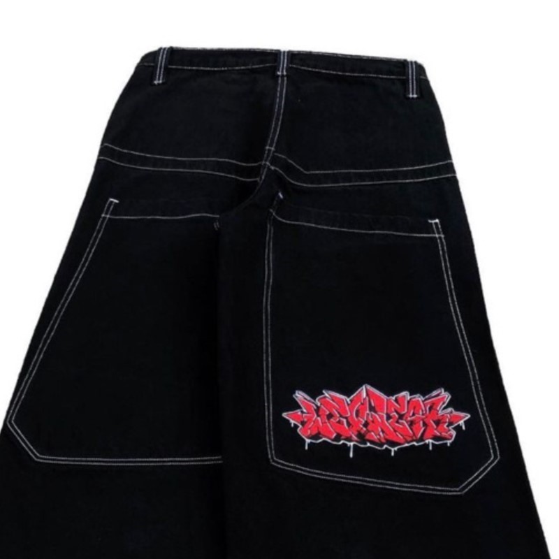 アメリカンファッションヒップホップ特大ルーズジーンズ女性スト - Street Fashion Jeans Women のレビューと価格