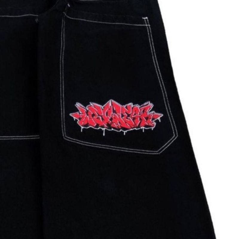 アメリカンファッションヒップホップ特大ルーズジーンズ女性スト - Street Fashion Jeans Women のレビューと価格